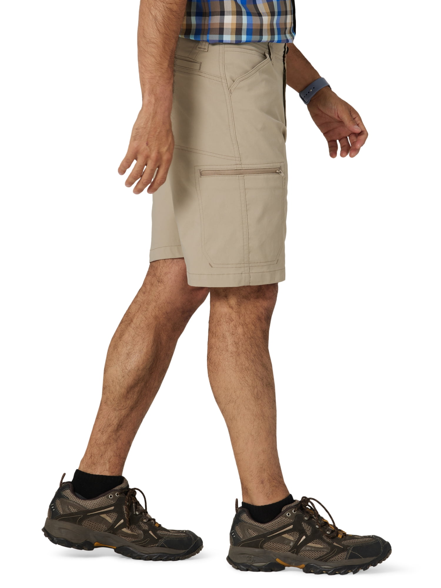 Wrangler Men's & Big Men's Performance Zip Cargo Shorts with UPF 50, Sizes 30-48