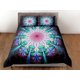 thumbnail image 3 of Mandala verde psicodélico funda nórdica boho juego de cama full, queen, king, dormitorio, 3 of 4