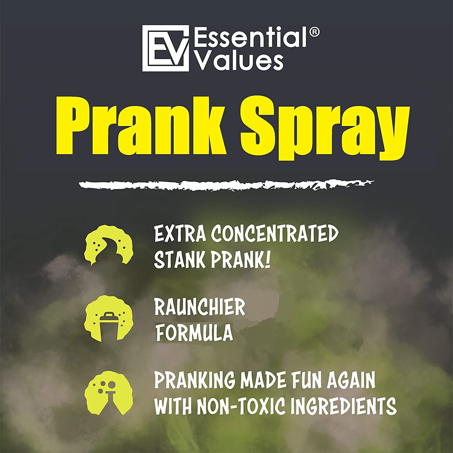 Essential Values Prank Spray, Extra Strong And NonToxic Fart Spray