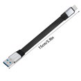 Flat USB A-to-C Cable for Portable Storage, Drive Enclosures, USB Hubs ...