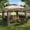 Table Set with Gazebo, variant on Patio Dining Set For 6, Asofer 7 Pcs Outdoor Dining Set with Metal Table with Umbrella Hole And Stackable Textilene Chairs for Garden & Yard, Gray