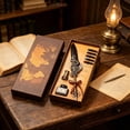 thumbnail image 5 of Vintage Fountain Pen Gift Set, Steampunk Style Quill Pen with Ink and Stand, Calligraphy Writing Kit for Journaling and Letters, Elegant Desk Decor and Gift for Writers, 5 of 6