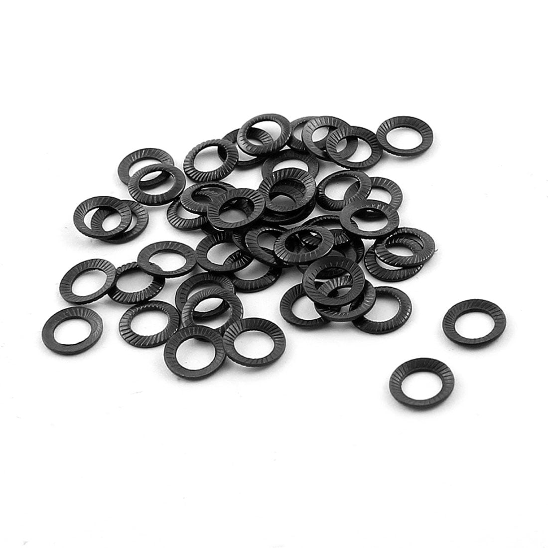 15pcs Steel Material Vibration Proof NordLock Washer 4mmx7mmx0.5mm