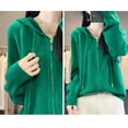 thumbnail image 2 of Ediodpoh Women’s Knit Cardigan with Hood Oversized Casual Sweater Soft Comfortable Cozy Pullover for Fall Winter Cardigan for Women Green M, 2 of 7