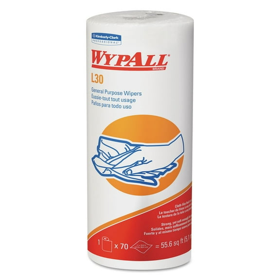 WypAll* L30 Wipers, 11 x 10.4, White
