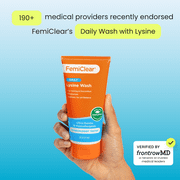 FemiClear Ultra-Gentle Feminine Wash with Lysine and Lemon Balm, Fragrance-Free, pH Balancing, 6 fl oz