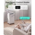 thumbnail image 6 of HAUSHOF 12000 BTU Portable Air Conditioners, Portable AC with Cool, Fan, Dry & Sleep Mode, AC Unit Portable with 35°-70° Auto Swing, Remote Control, 24H Timer, with Window Kit & Exhaust Hose Sleeve, 6 of 8