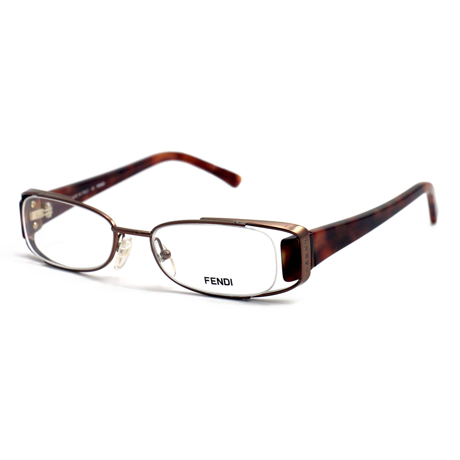 Fendi Eyeglasses Women Bronze Havana Frames Oval 52 17 135 F764 700