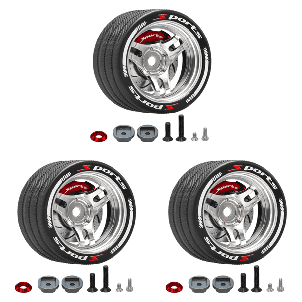 Volante Mano RC Del Transmisor para SANWA MT4/MT5/M12/M17 (Plata)