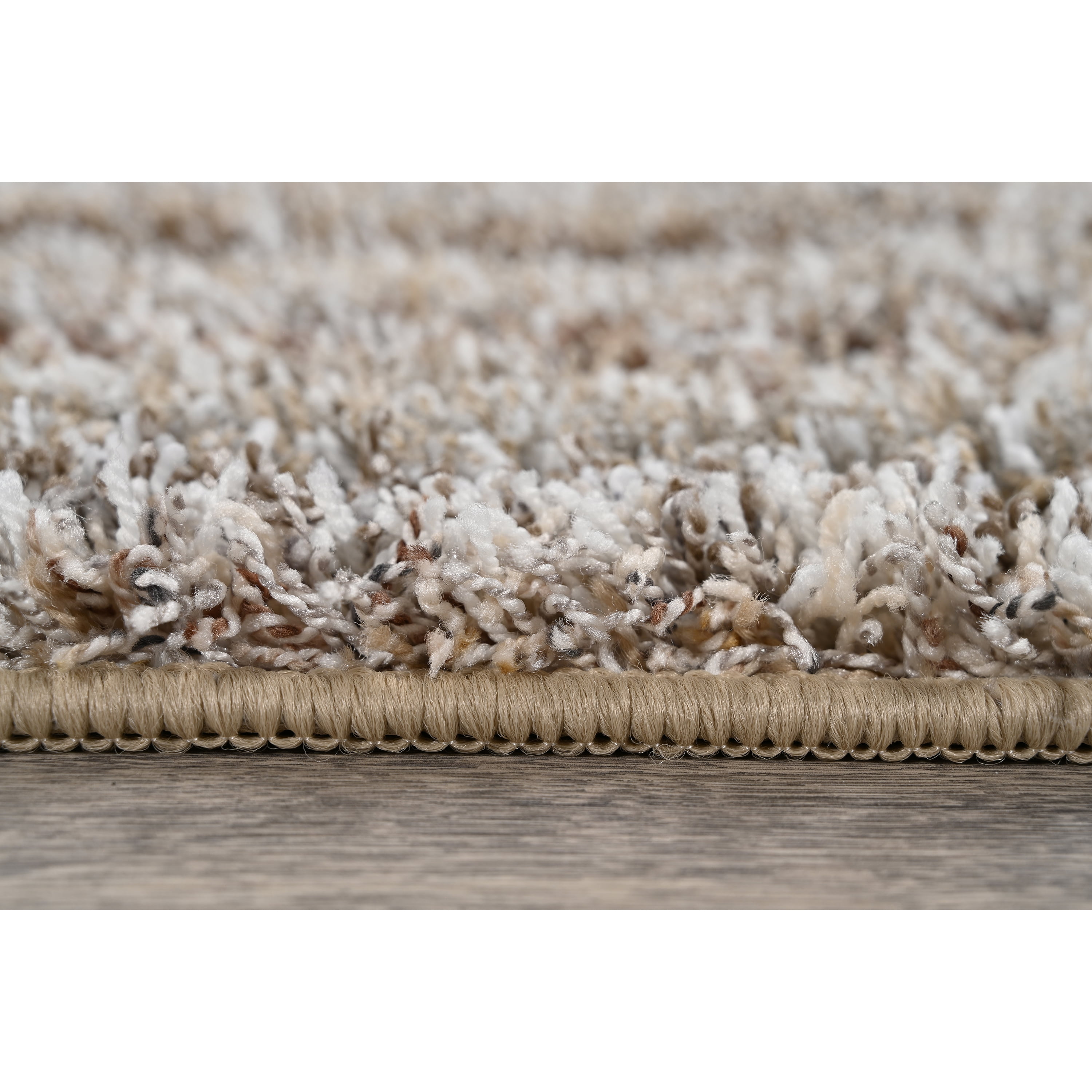 Garland Rug Striped Shag Assorted Earth Tones Indoor Area Rug, 9' x 12'