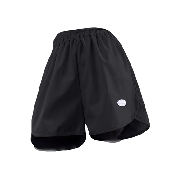 YunPes Girls Ruffle Athletic Shorts with Pockets High Waisted Kids Sport Shorts for Soccer Basketball Running Dance Wide Leg Short