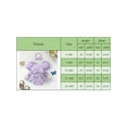 thumbnail image 4 of Bslissey Baby Girls Romper Dress Frill Trim Short Puff Sleeve Flower Mesh Print Bodysuit with Headband Infant Toddler Cute A-line Dress Princess Clothes 0-24 Months, 4 of 9