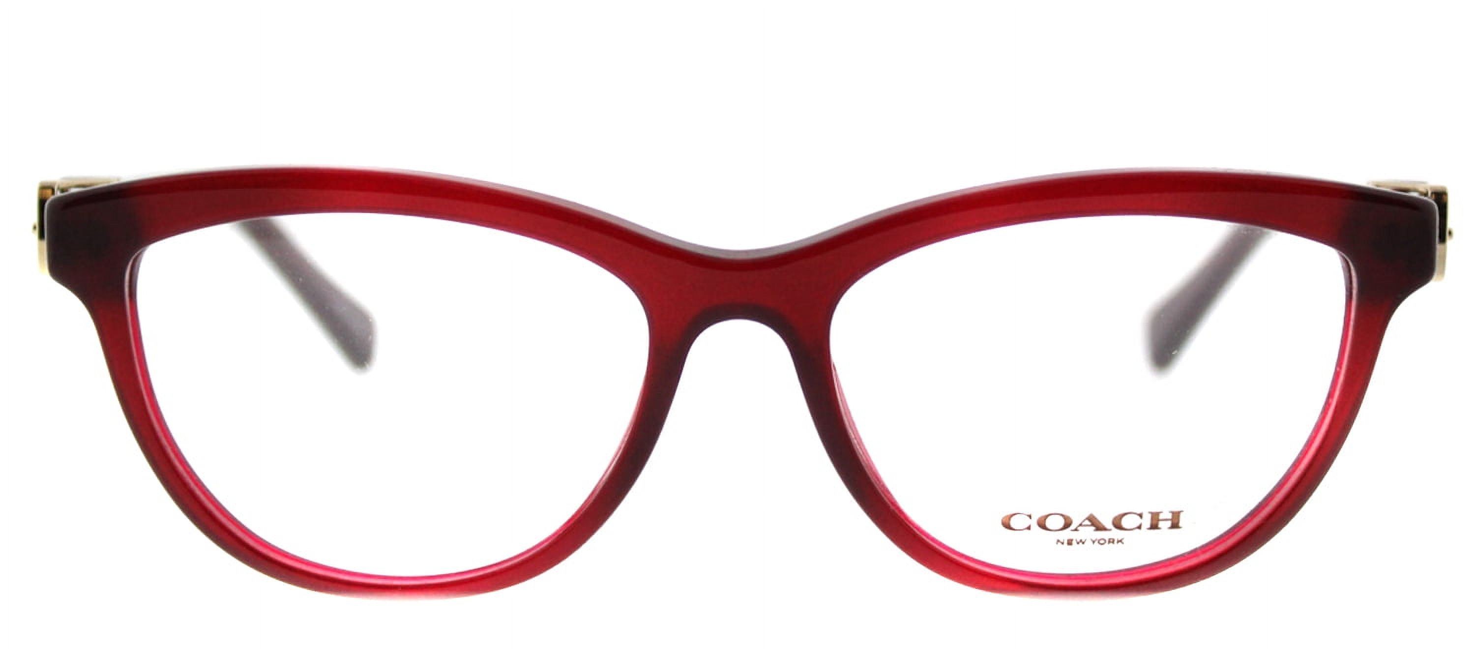 Coach 0HC6087 Optical Full Rim Cat Eye Womens Eyeglasses - Size 53 (Burgundy / Transparent) - image 2 of 3