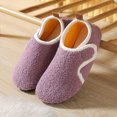 thumbnail image 2 of Lenago Children's Fuzzy Slippers Toddler Infant Home Slippers for Boys Girls Soft Flat Slip On Easy Hook-and-Loop​​ Fleece Lined Winter House Shoes Slip-Resistant Indoor 2-12 Years, 2 of 10