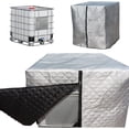 thumbnail image 4 of IBC Tank Cover, IBC, Thermal Insulation, Rain Cover, IBC Protection, Frost Protection, 120 x 100 x 116 cm (Silver), 4 of 4