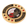 thumbnail image 1 of 1x Metal Poker Guard Card Protector Moneda Chip Chapado en oro Regalo coleccionable F Zulema Fichas de póker, 1 of 7