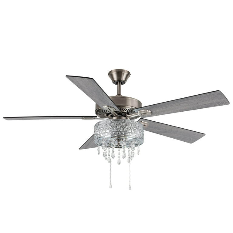 Copper Grove Roxsie 52-inch Satin Nickel LED Chandelier