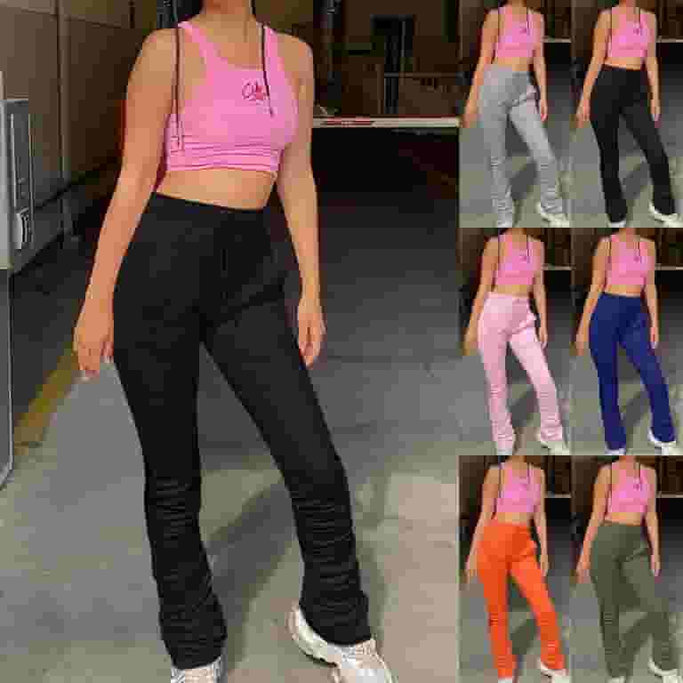 【BAON】22FW★ Lokitu Color String Jogger Pt Spring ver Lovskoo Womens Stacked Pants Sweatpants Fleece Lined