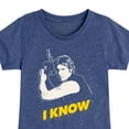thumbnail image 3 of Star Wars - I Know - Toddler And Youth Girls Fitted Short Sleeve Tee, 3 of 5