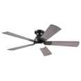 thumbnail image 7 of PHORUS 52in Ceiling Fan with Lights Flush Mount Modern Fan Light with Remote Dimmable LED 5 Blade Brown for Bedroom Living Room, 7 of 7