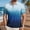Blue, variant on Sorvello Polo Shirts for Men Short Sleeve Button Down Collar Gradient Shirts Moisture-Wicking Athletic Men's Golf Polo Shirt Blue L