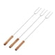 thumbnail image 4 of Palitos para Asar 3 Tenedores para Barbacoa Palitos para Asar de Acero Inoxidable con de Madera de Haya para Barbacoa Al Aire Libre Camping ANGGREK Otros, 4 of 8