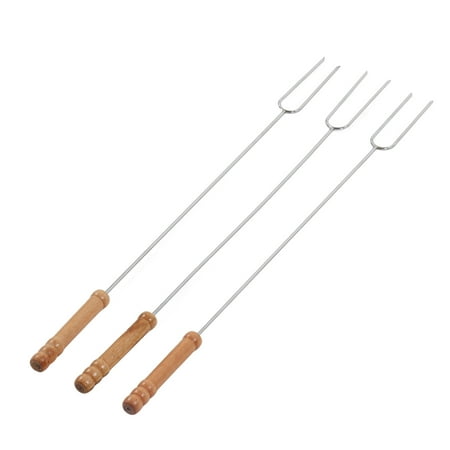

Smore Sticks Lightweight 3Pcs Hot Dog Fork Stainless Steel 47.2cm For BBQ