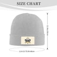 thumbnail image 3 of XMXT Winter Casual Beanie Hats for Men Women, Flat Eyes Butterfly Unisex Adult Cap Warm Daily Knit Hat Skull Caps, Gray, 3 of 9