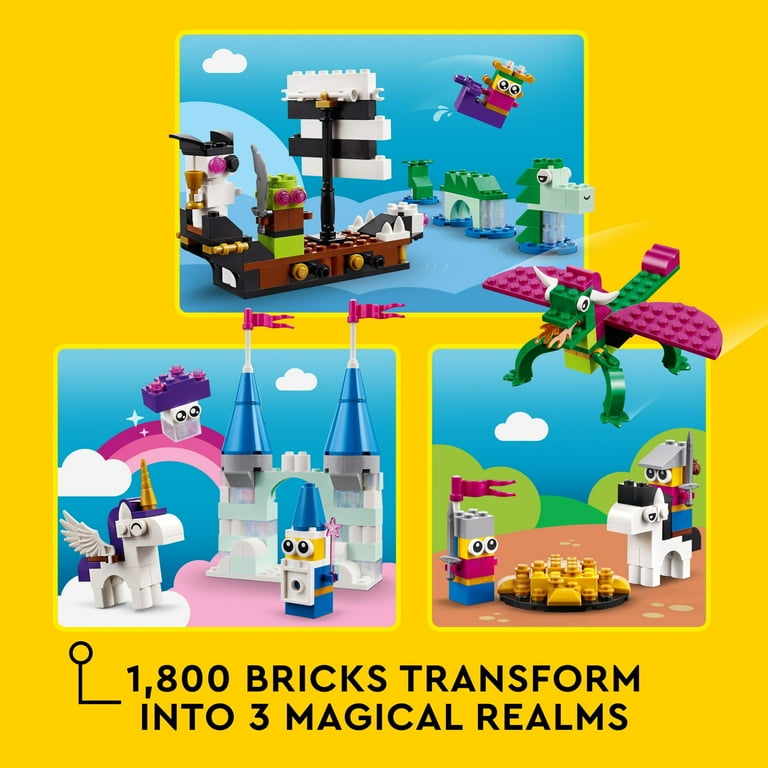 LEGO Classic Creative Fantasy Universe Set 11033, Unicorn, Castle