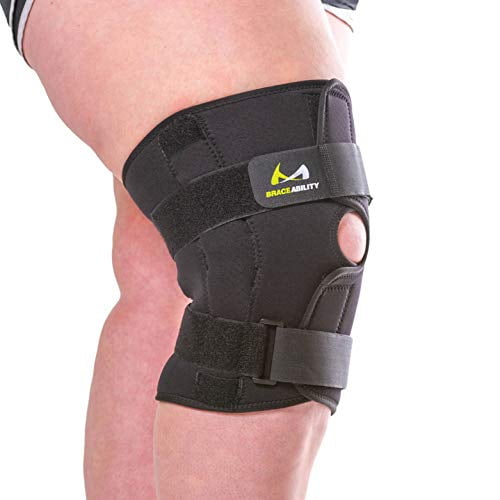 BraceAbility Plus Size Knee Brace - Bariatric Men and Womens Hinged Knee  Wrap for Obese Legs and Big Thighs to Support Meniscus Tears, Arthritis  Joint Pain, Tendonitis, Ligament Injuries and 