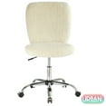 thumbnail image 2 of Urban Shop Faux Fur Armless Swivel Task Office Chair, Multiple Colors, 2 of 8