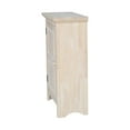thumbnail image 6 of Pemberly Row 36" Traditional Solid Parawood Single Jelly Cabinet in White, 6 of 10