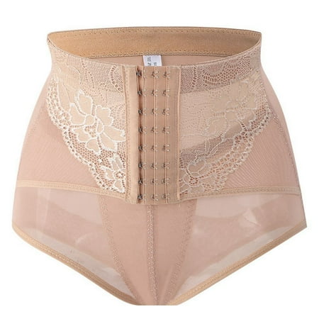 

Women Waist Trainer Tummy Control Panties 3-Breasted Adjustable Briefs Postpartum Waist Cincher Slimming Body Shaper Shapewear Briefs High Waist Sculpting Pants Lady Corset Underpants