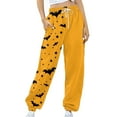 thumbnail image 4 of Rciityk Women Halloween Sweatpant Fall Fashion Bats Spider Webs Ghost Print Active Joggers Pants High Waisted Baggy Sweatpants Halloween Gifts, 4 of 4