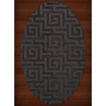 Dalyn Dover Area Rug DV13 Dv13 Ash Squares Maze 10' x 14' Oval