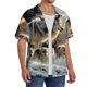 thumbnail image 2 of Fotbe Wolf Family Winter Wonderland Camisa Estampada de Manga Corta para Hombre, Casual de Verano, Estilo Playero, Sin Arrugas-4X-Large, 2 of 5