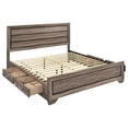 thumbnail image 3 of Kauffman Wood Eastern King Storage Panel Bed Washed Taupe, 3 of 13