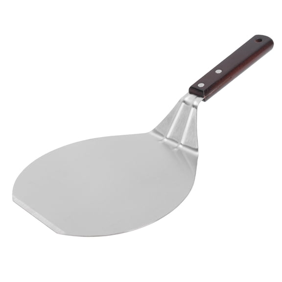LAZIOEGR Stainless Steel Kitchen Spatula – Durable, Heat‑Resistant Blade with Wooden Handle for Pizza, Pancake, Cake & Stir‑Fry