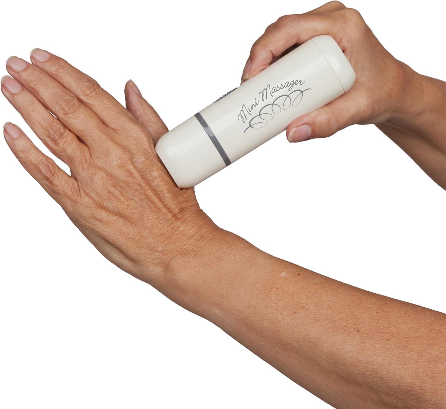 Therapeutic Massager with Battery. Hand-held Portable Therapeutic Vibrating Therapy Tool for Scar Tissue, Hand, Finger, Feet, Face, Elbow, Neck. Post-Surgery, Pain. NC70209