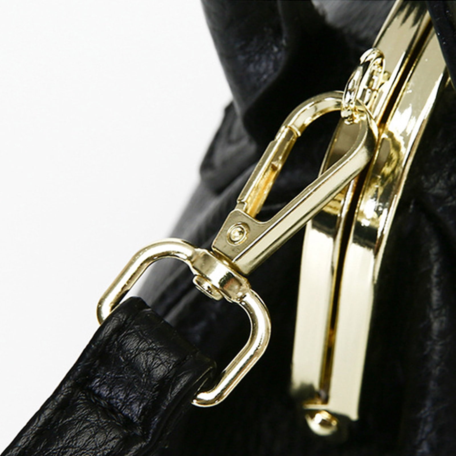 PU Leather Crossbody Bag for Women Trendy Kiss Lock Shoulder Bag Retro Handbag Satchel Bag Top Handle Bag Commuting Bag