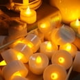thumbnail image 7 of Beautynvta 24 Pack Flameless LED Candles, Battery Operated LED Tea Lights, Fake Tealights Candles, Electric Candles for Table Holiday Decor, Yellow Light, White, 7 of 7