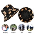 thumbnail image 5 of Gorro de felpa de invierno, gorro de pescador de piel sintética para mujer, 5 of 5