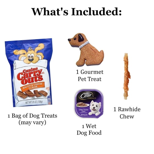 Deluxe Barker Box - Dog Bones, Treats, and Toys