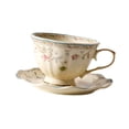 thumbnail image 4 of Tazas y platillos de cerámica para café, arte latte, artículos novedosos con bandeja, regalos de Valentín, tazas para latte, tazas de té para uso, 4 of 9