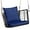 Navy, variant on RONG-3 Porch Swing Patio Hanging Rattan Basket Chair, Swing Hammock Chair with Seat Cushion & Back Cushion, PE Rattan, Sturdy Metal Frame, Wicker Hanging Rope Swing Chair