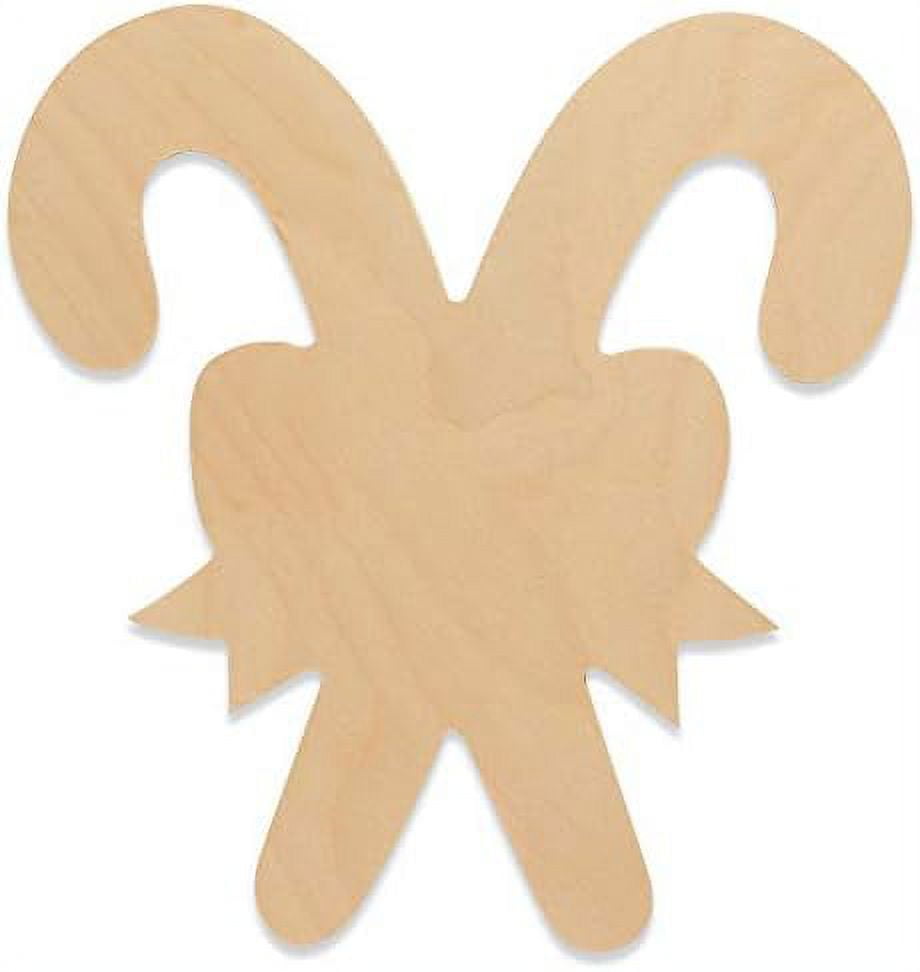 double-candy-cane-wood-cutout-unfinished-wood-cutout-christmas