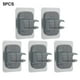 thumbnail image 5 of Soporte de cabezal de ducha soporte flexible no perforador 360 ° giratorio montaje en pared, 5 of 5