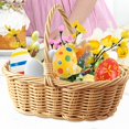 thumbnail image 6 of GASTROPOD 2026 New Easter Basket Easter Candy Storage Basket Decorative Centerpiece Empty Picnic Basket Woven Basket for Candy Gifts Celebration, 6 of 6