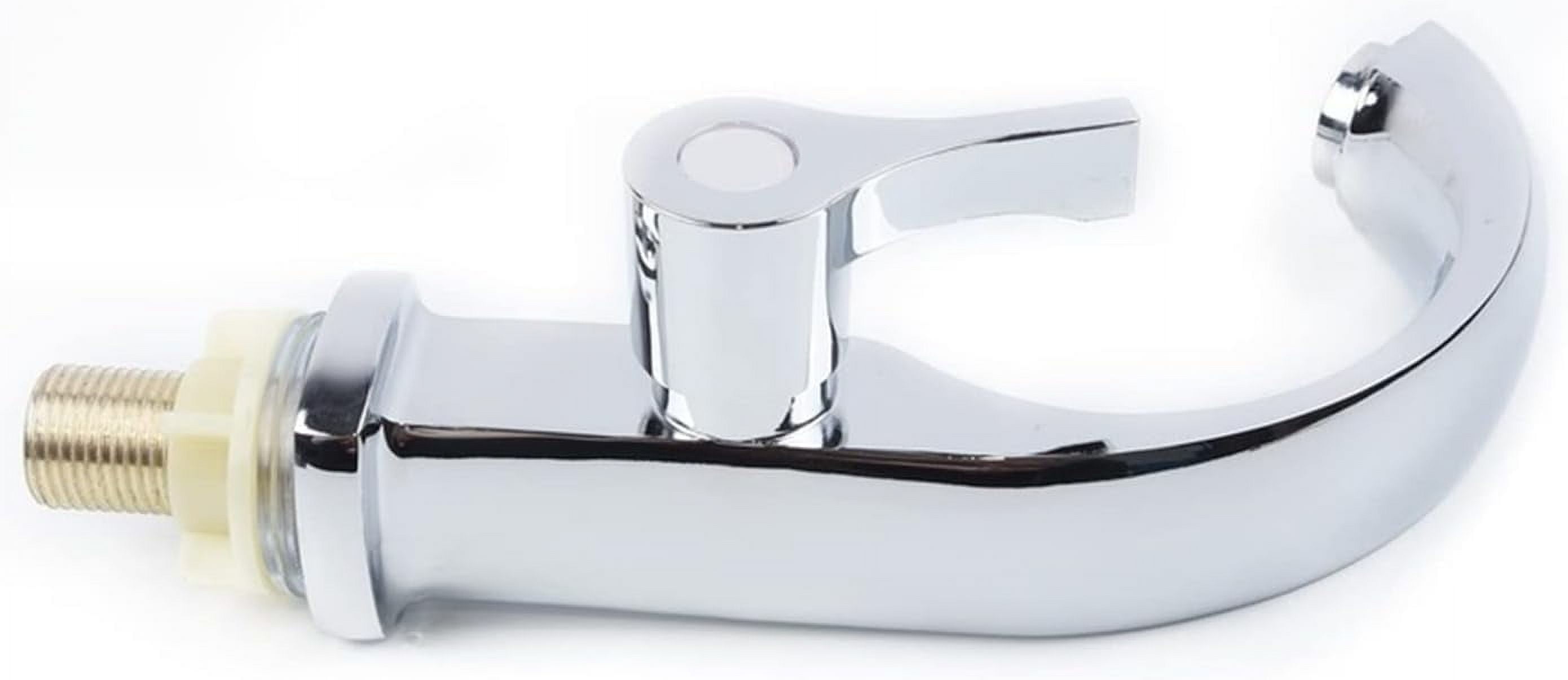 Single Cold Bathroom Basin Faucet Chrome Plated Single Handle spout Sink Bathtub Cold Water Faucet Household Garden Supplies