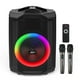 thumbnail image 1 of Altavoz Bluetooth portátil Karaoke Machine EQKK con 2 micrófonos, 1 of 6